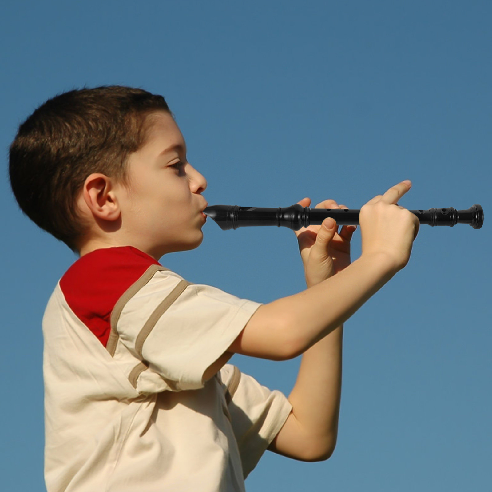 8 Hole Soprano Recorder Black  - đánh giá và giá Soprano Recorder Plastic