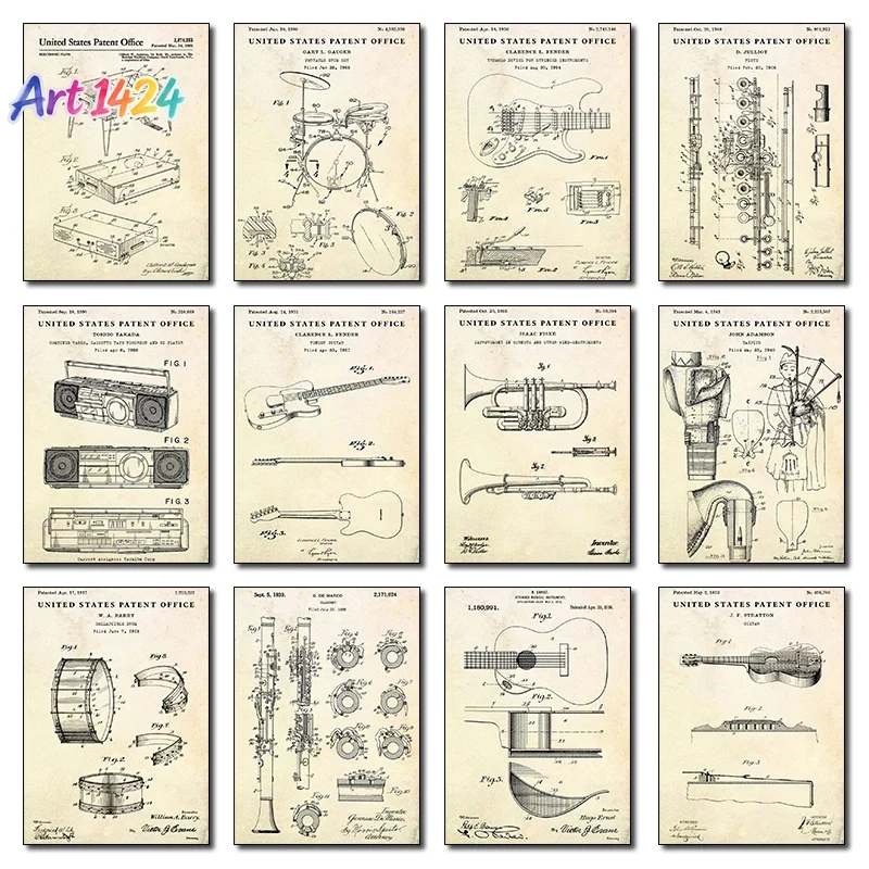Patent Vintage Musical Instrum - đánh giá và giá Picture Of Musical Instrument
